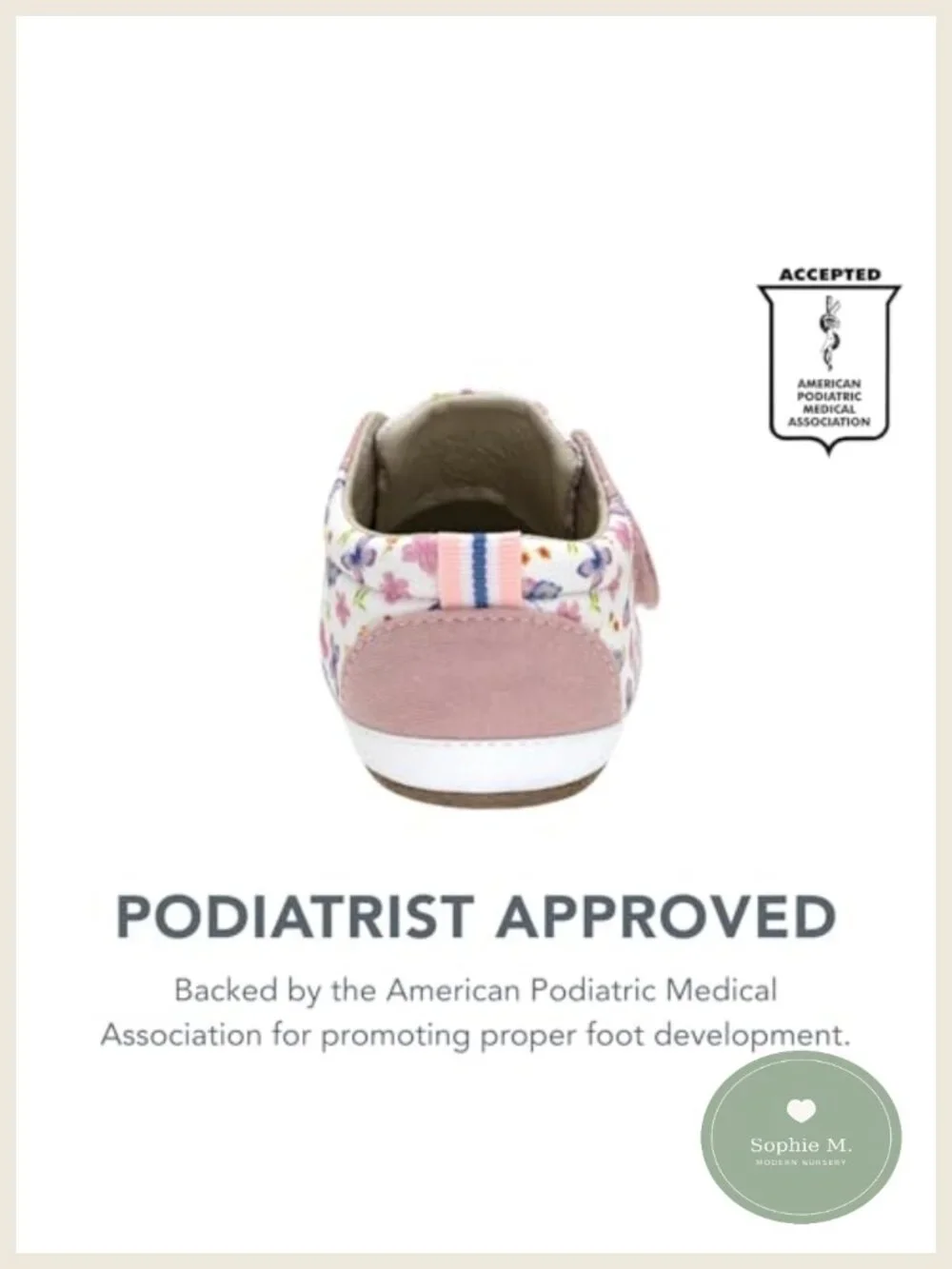 Robeez First Kicks Baby Girl Unisex Sneakers - First Walker Shoes
